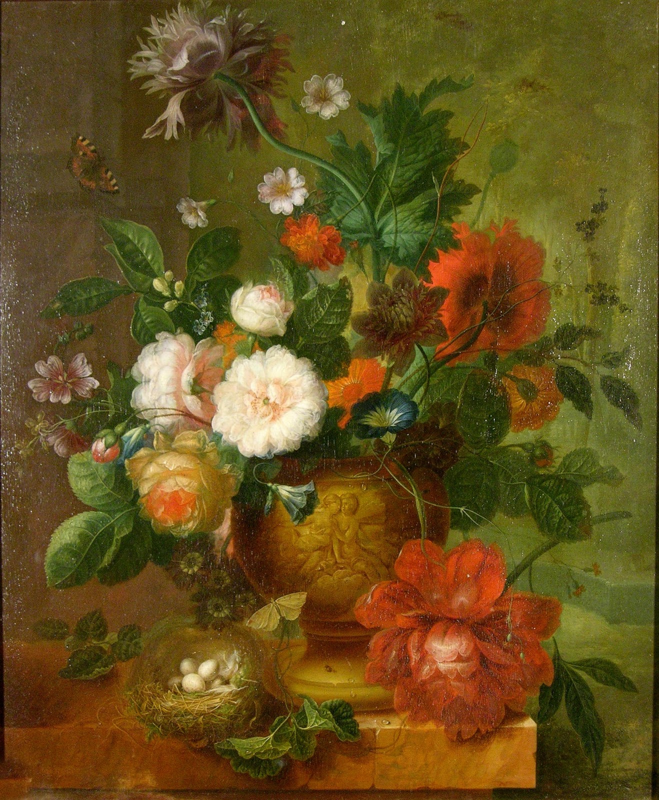 Obras del Artista Jan Van Huysum , flores holandesas