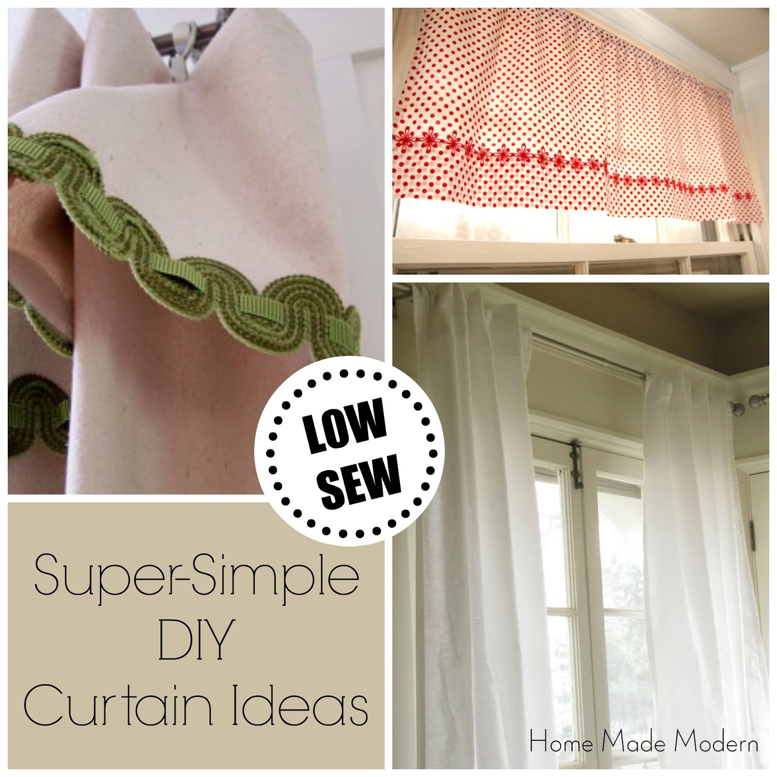 Home Made Modern Cheap Curtains