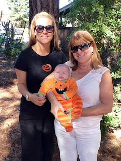 Freddie in his Jack-o-lantern outfit