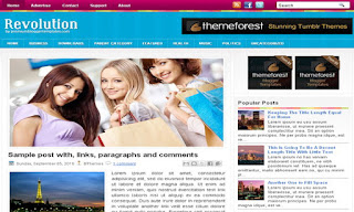 Revolution (PBT) Blogger Template