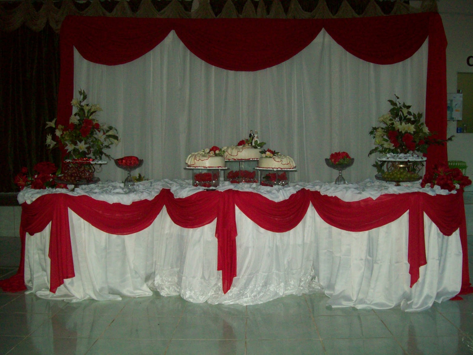 Aline Decorações Casamento Vermelho com Branco Aline Decorações Casamento Vermelho com Branco