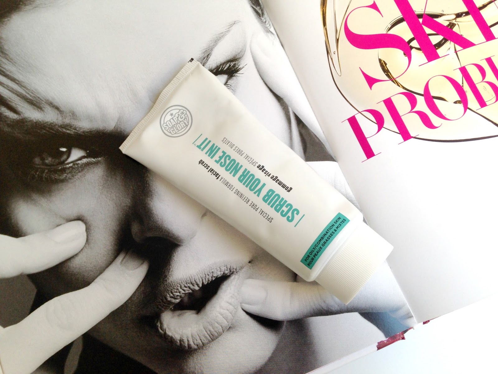 Soap & Glory Scrub Your Nose In It AHA Facial Scrub Review Freshly