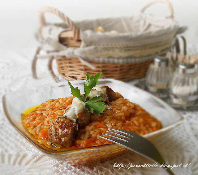 risotto con funghi e yogurt