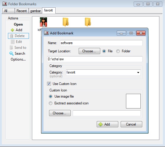 Folder Bookmarks Access Favorite Folder Easily! MOST VALUABLE SOFTWARE