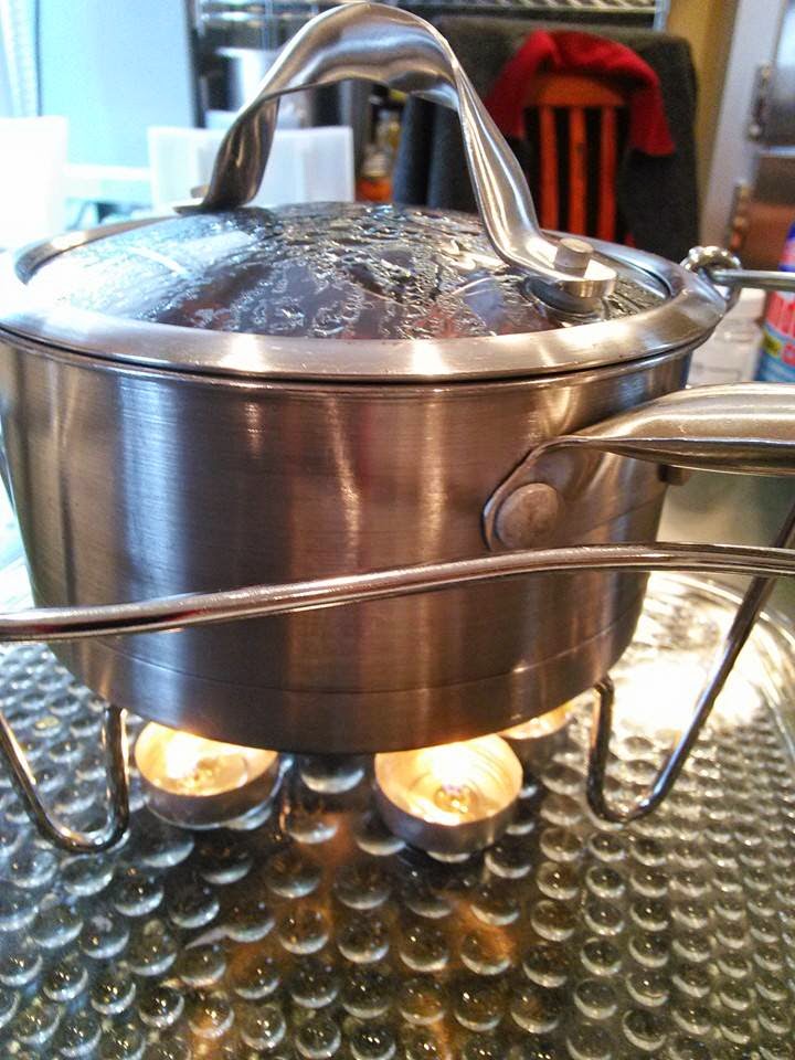 Southern Forager Cooking with Tea Candle Lights!