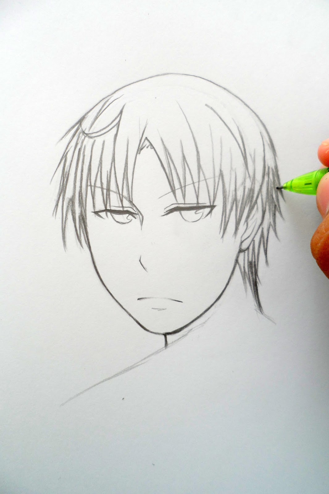 norizz-san's artwork: How to Draw an Anime Guy's face