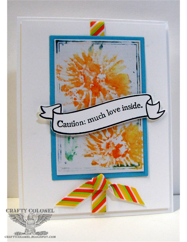 Crafty Colonel Watercolor Stamping