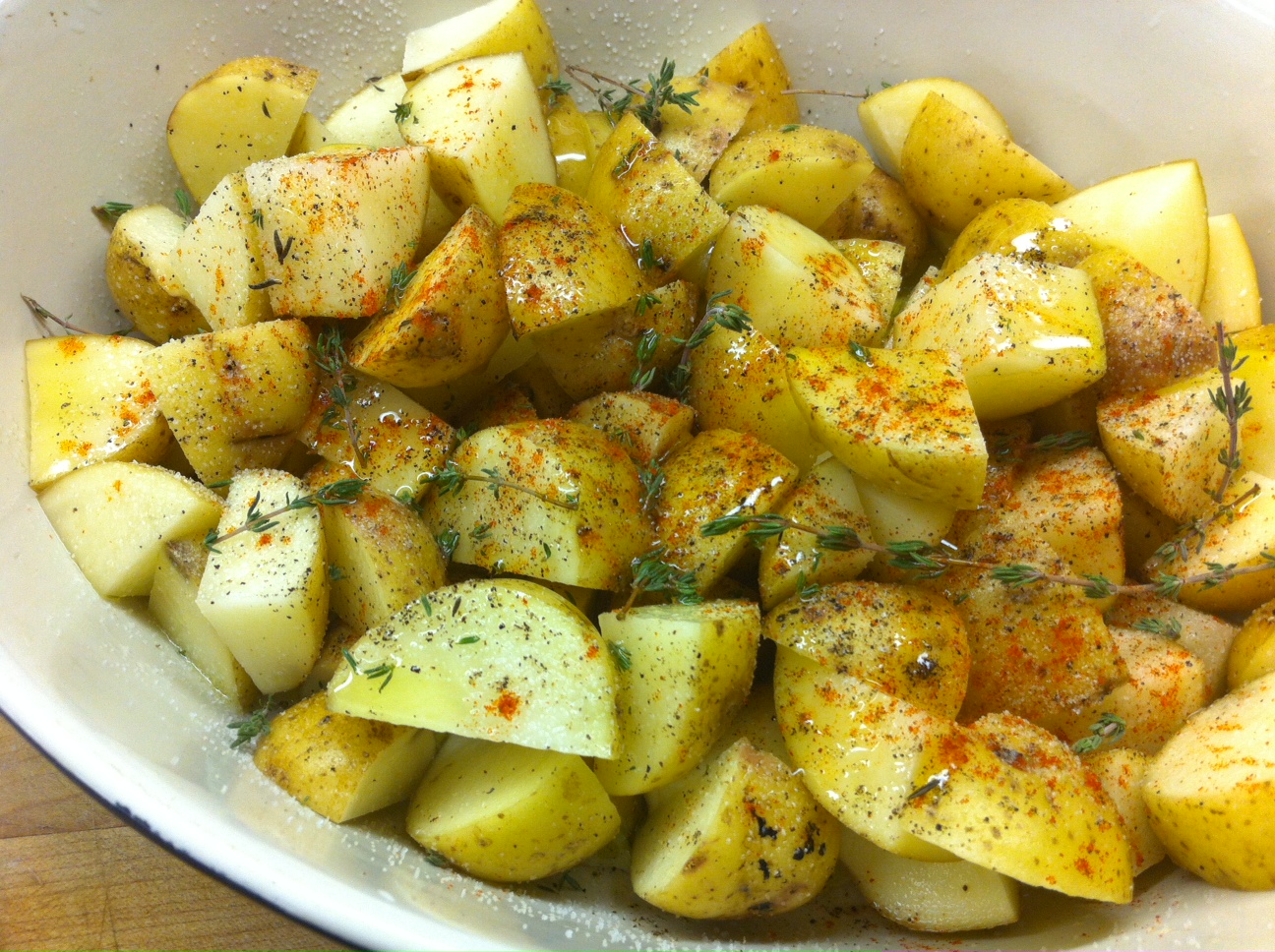 lemon chicken with capers served over a {delicious} pea puree with oven