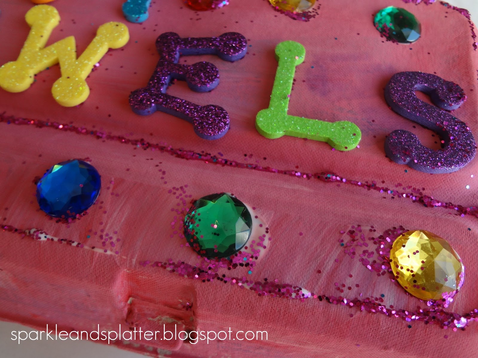 Sparkle and Splatter Egg Carton Jewelry Box