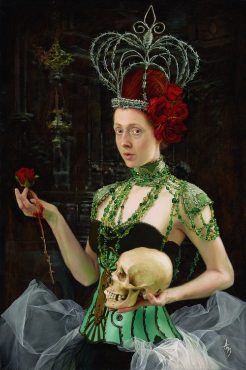 As belas pinturas foto-realistas com toques surreais e fetichistas de Alexandra Manukyan Alexandra Manukyan pinturas foto-realistas sensual fetiche