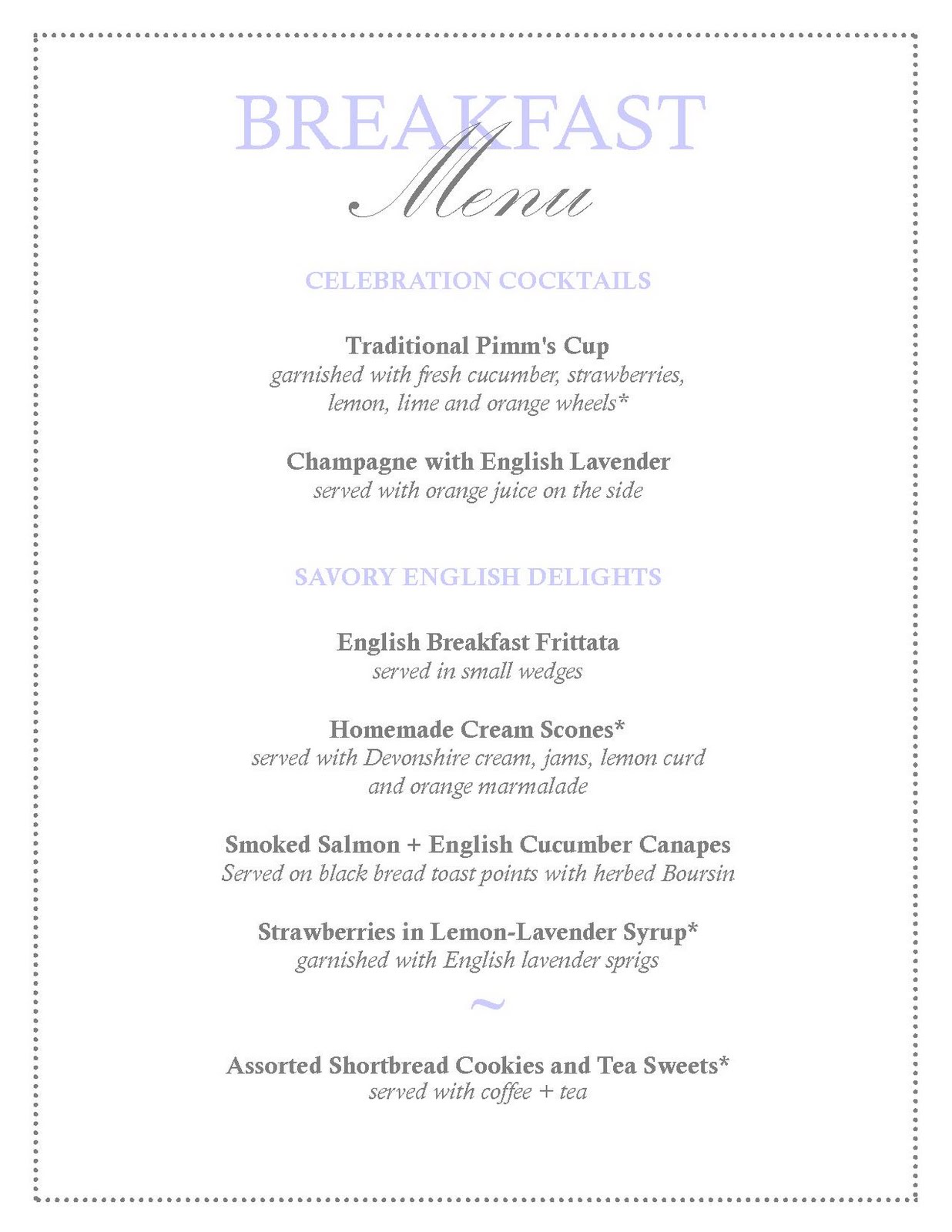 In Good Taste Once Upon A....Royal Wedding Viewing Party!