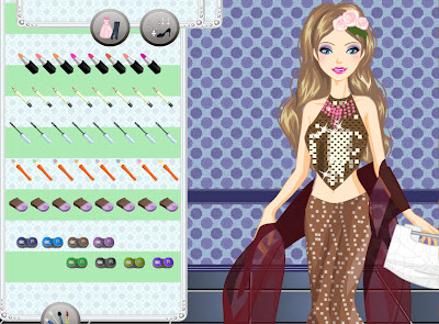 Juego de maquillar y vestir a Barbie elegante ~ Juegos de Barbie y