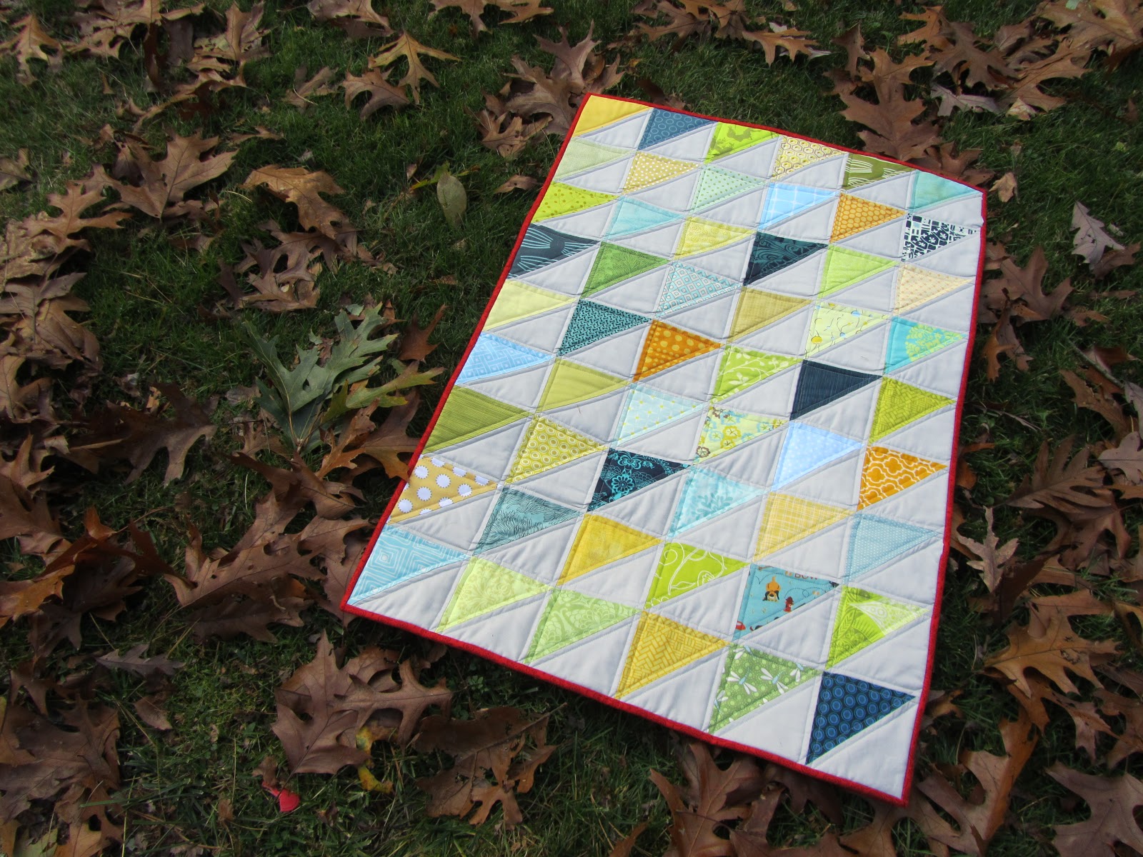 A Quilting Jewel Finish Friday HST Baby Quilt