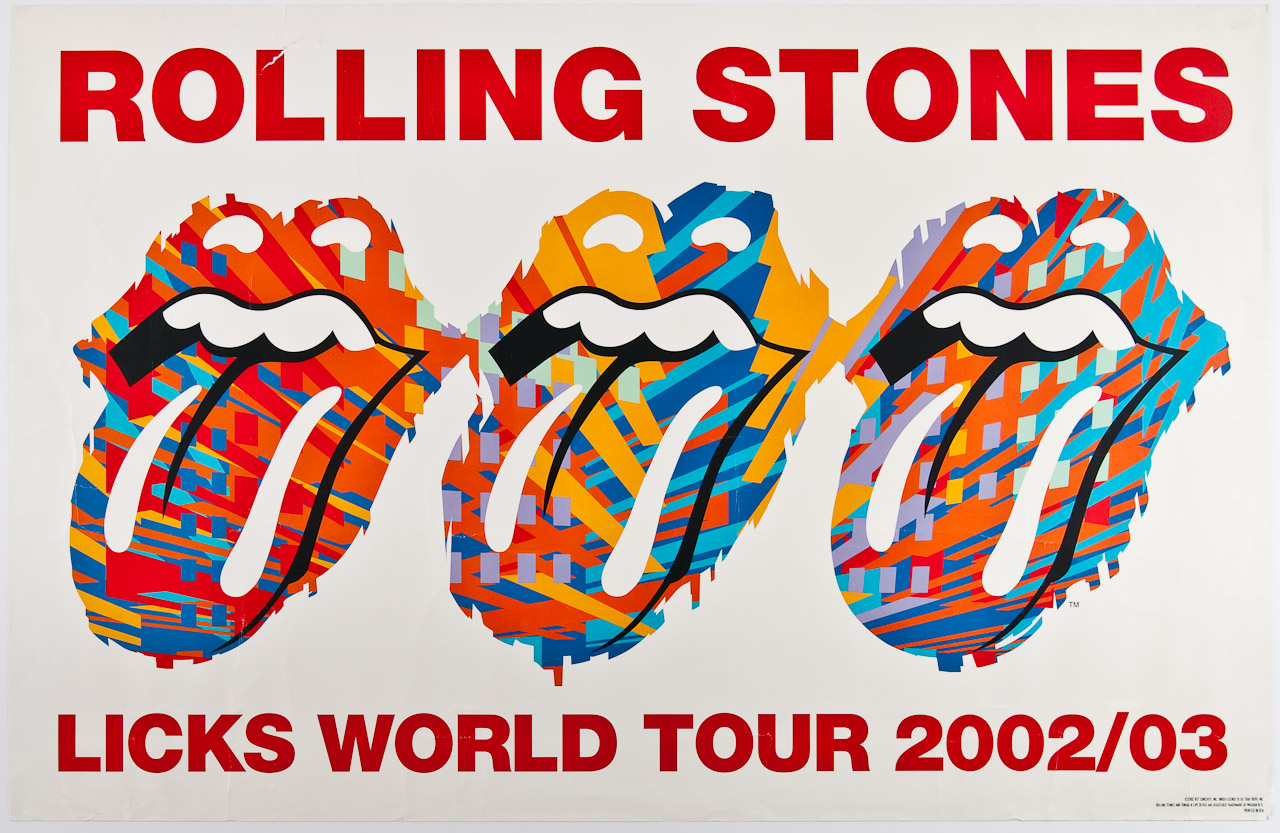 Flyer Goodness Art of the Rolling Stones Posters and Flyers Designed