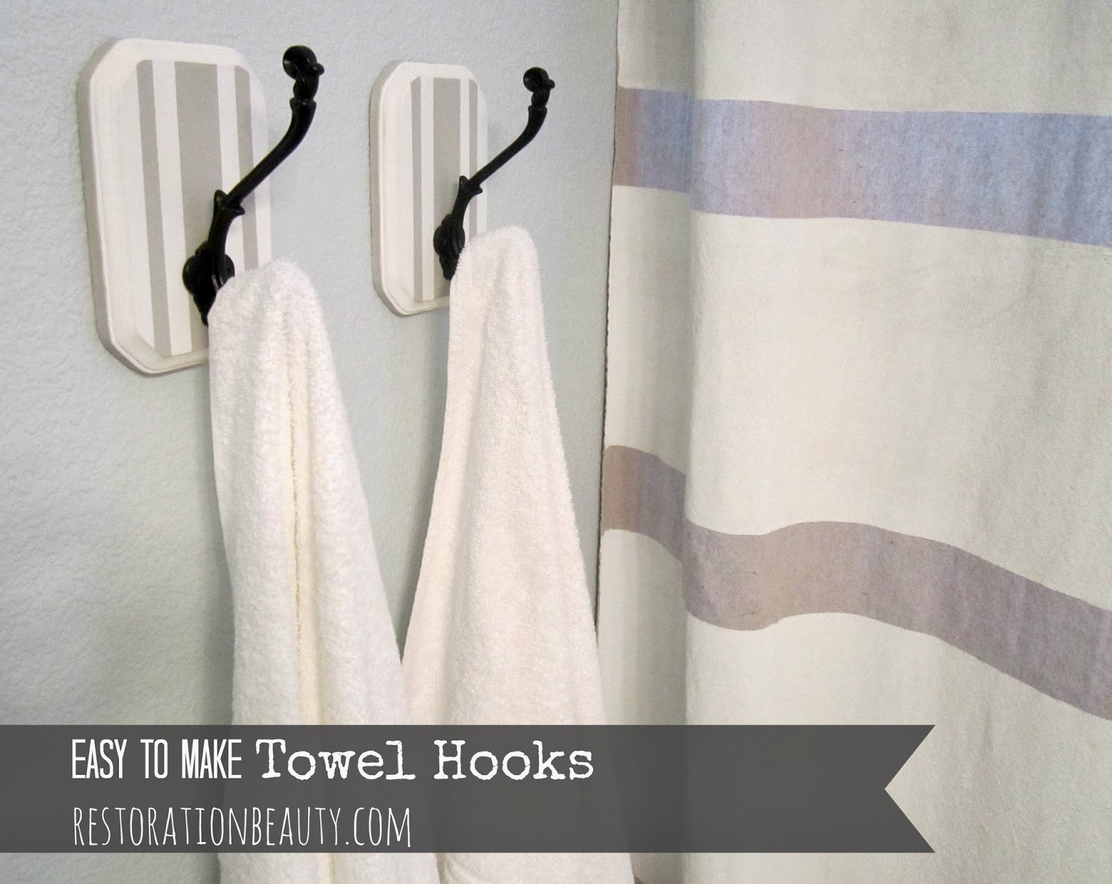 Unique Towel Hooks restoration beauty: easy to make towel hooks Unique Towel Hooks restoration beauty: easy to make towel hooks