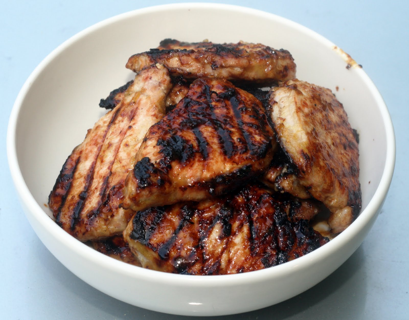 MangoPineapple Jam Glazed Grilled Pork Chops Coconut & Lime