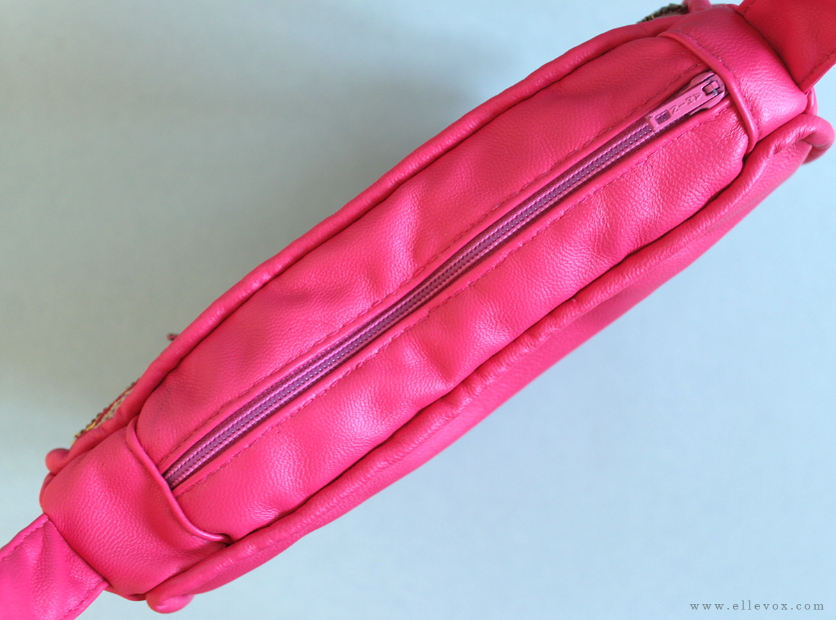 handmade pink bag zipper