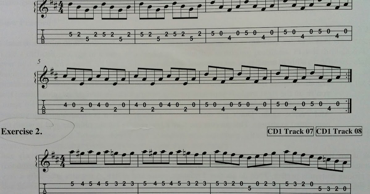 tbanjo Plucking/Picking Exercises for Tenor Banjo/Mandolin