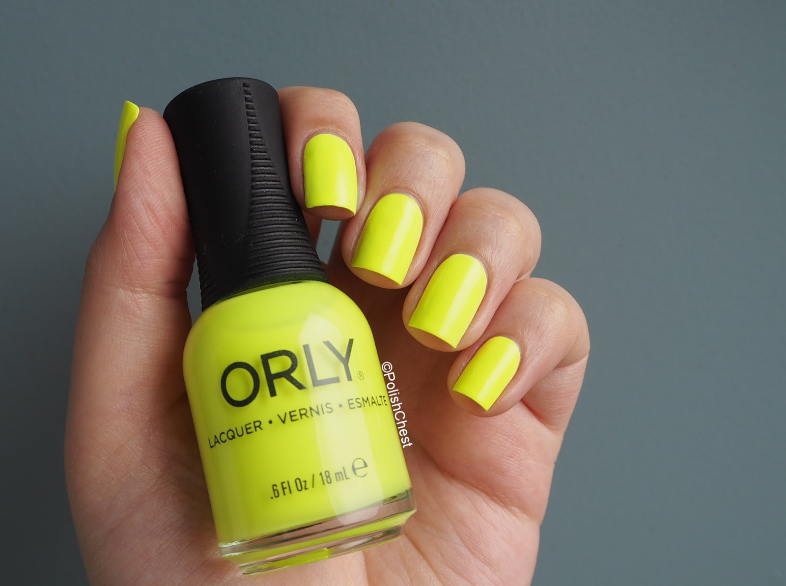 10. Orly Nail Lacquer in "Glowstick" - wide 3