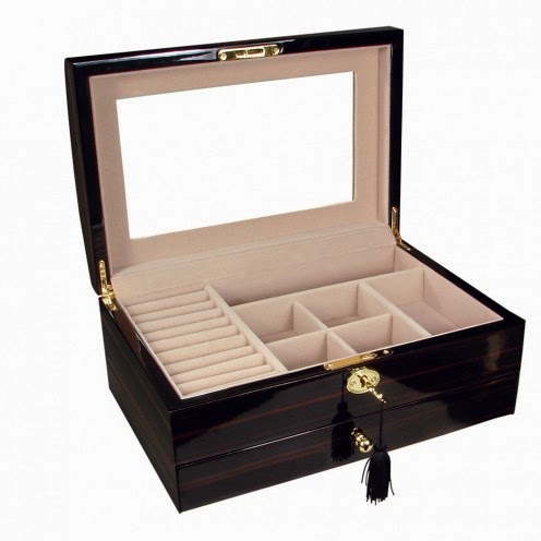 High Gloss Piano Wood Jewelry Box