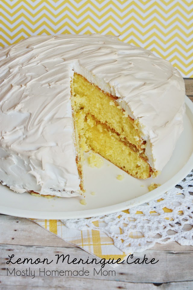 Lemon Meringue Cake Mostly Homemade Mom