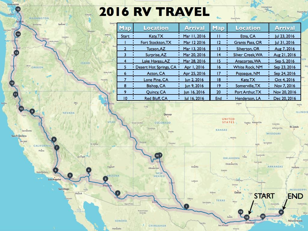 Travel Map 2016