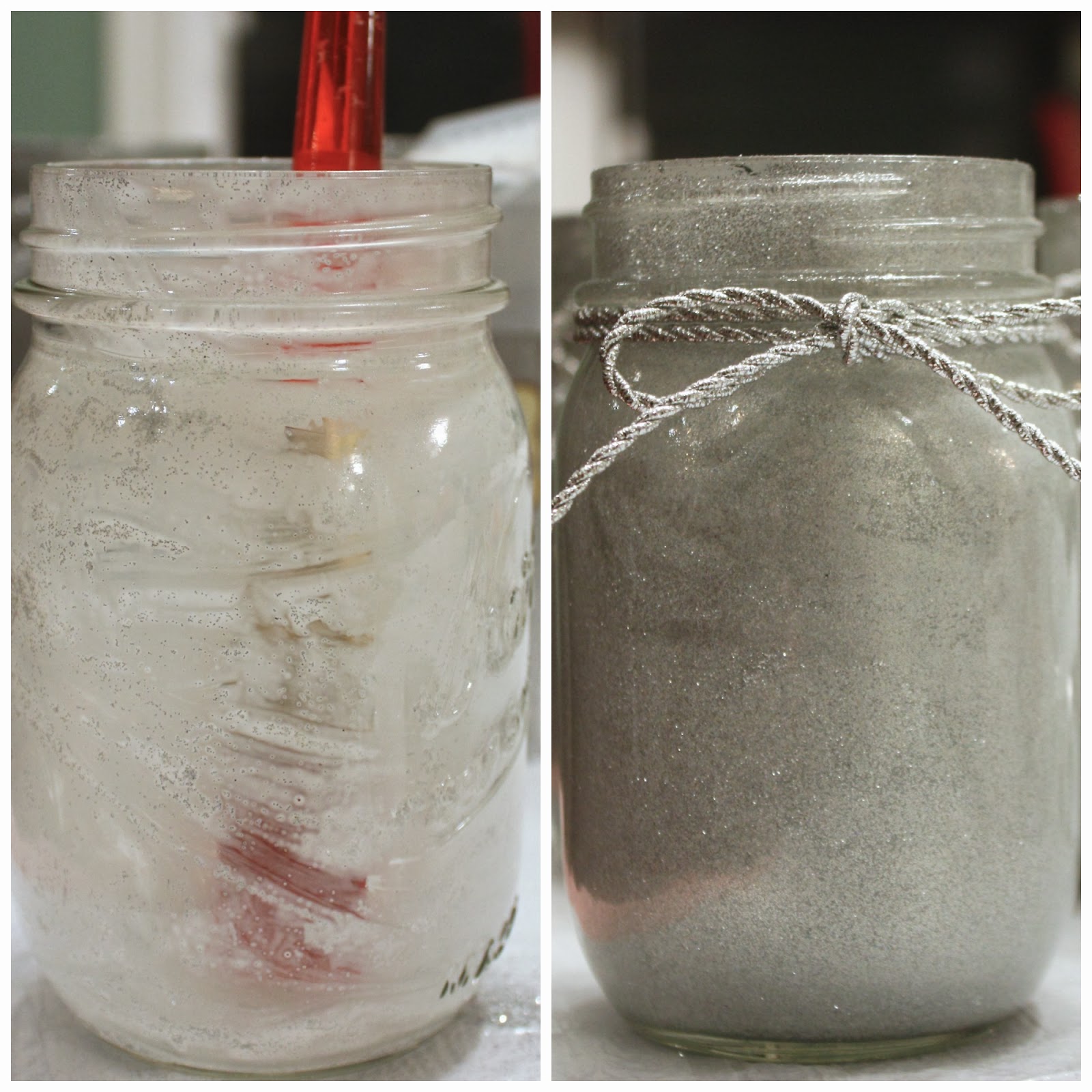 DIY Glitter Mason Jars — Renée Nicole