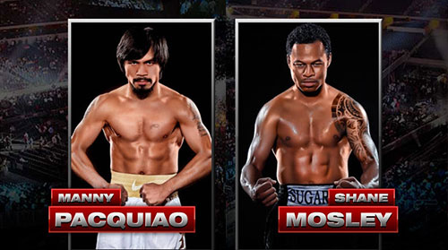 time is Pacquiao vs Mosley