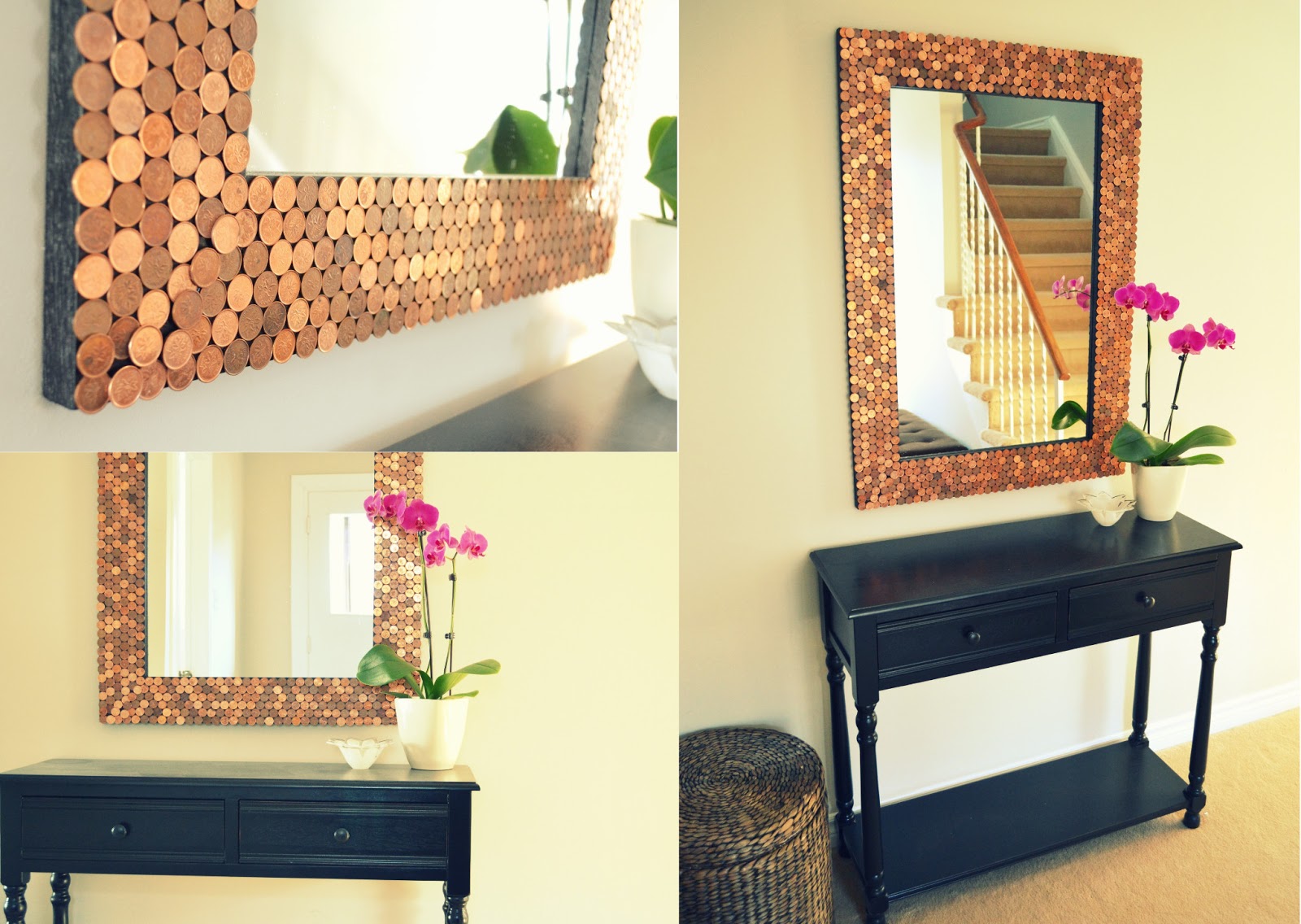 Honey Sweet Home Penny Tiled Mirror Recent Features I Love The Look Especially All Diffe Shades Of Copper And How Frame Sort Shimmers In Light Hubby Is A Pretty Big Fan Too Went