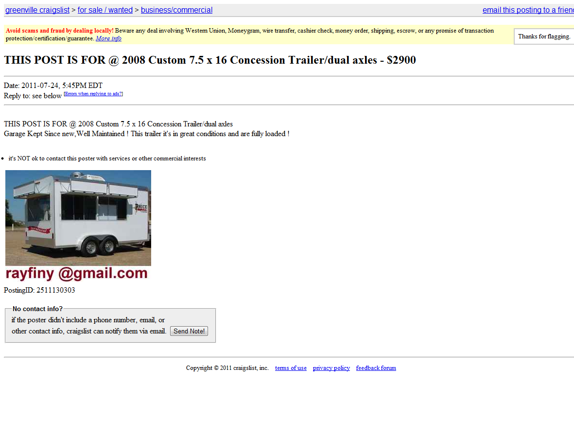 how to flag craigslist post