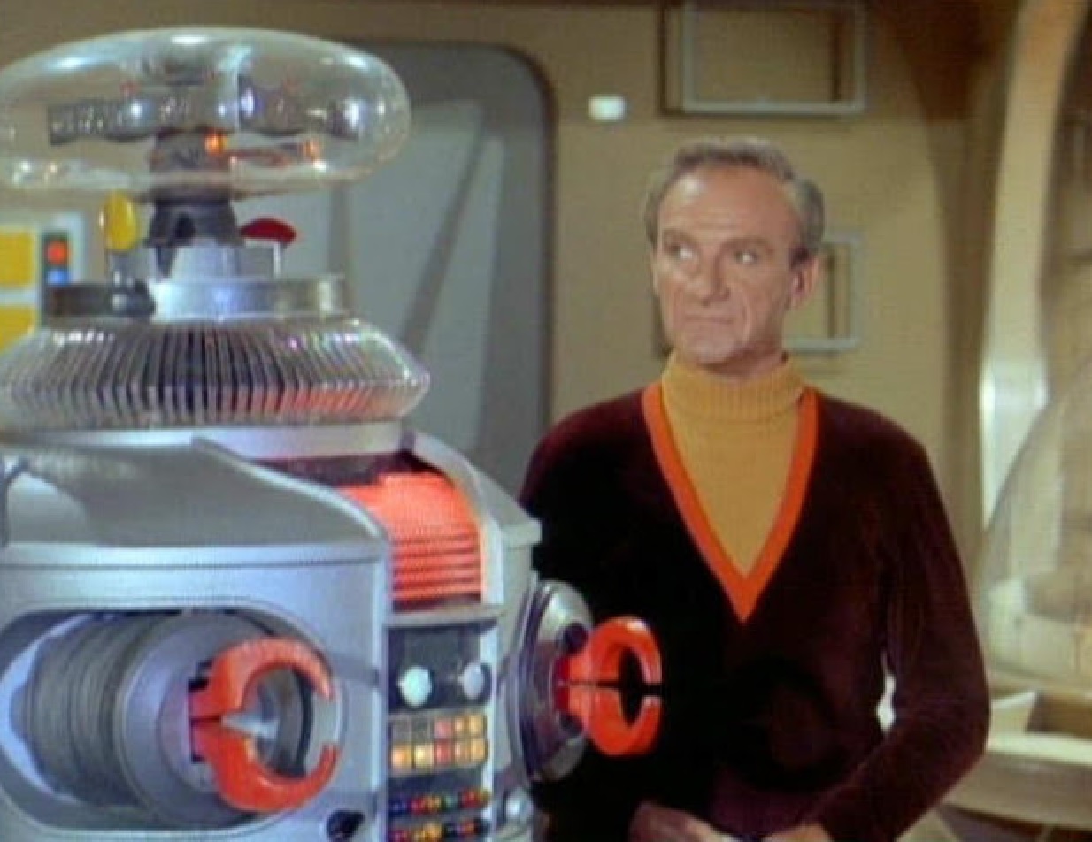 Lost In Space Robot B-9  and Dr. Smith ~