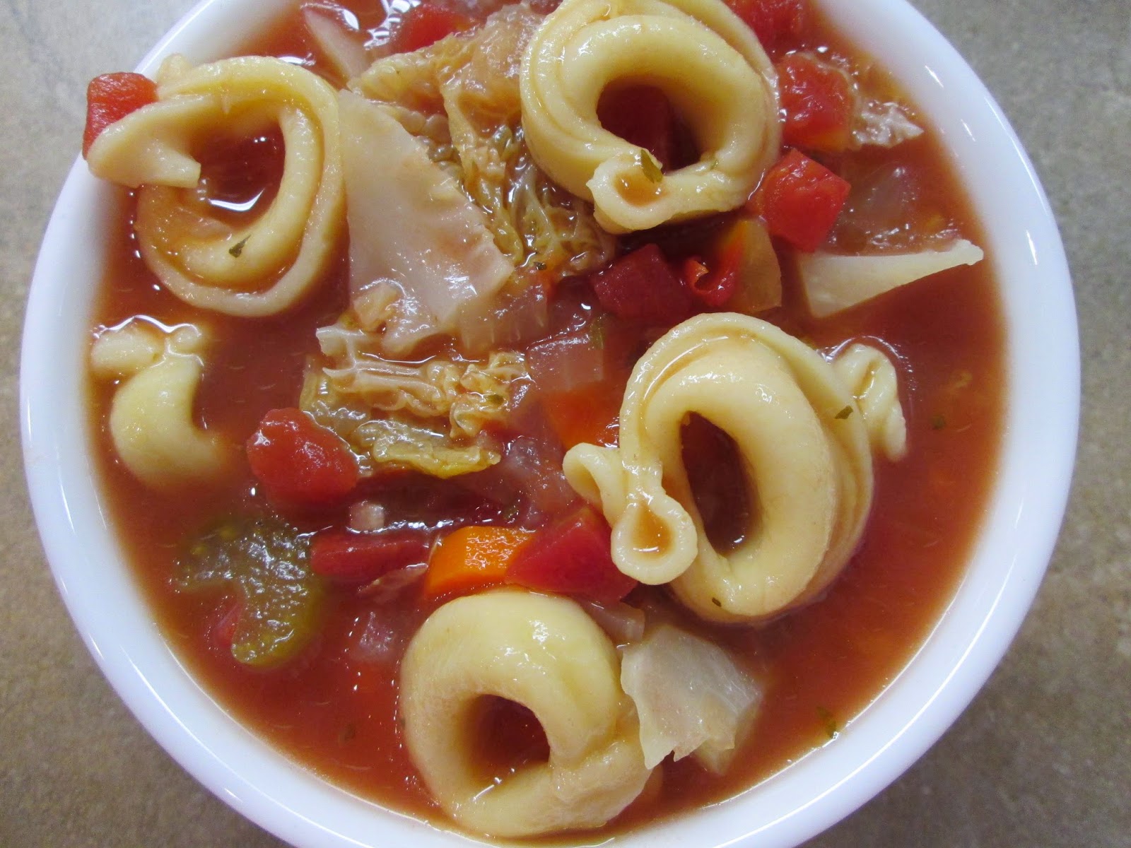 Please, DON'T pass the salt! Tortellini Soup