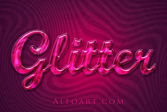 An Extremely Glossy Text Effect An Extremely Glossy Text Effect