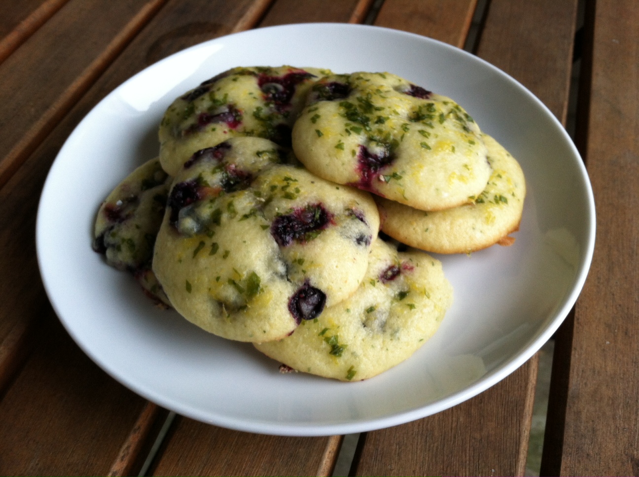 A Taste of Home Cooking Recipe Swap LemonBasil Blueberry Muffin Top