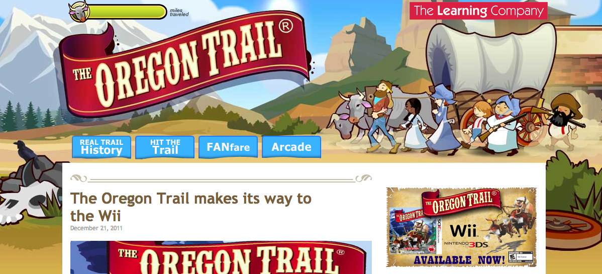 Rogers Journey West The Oregon Trail Game