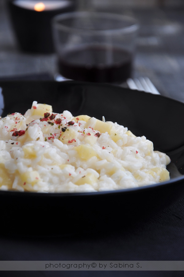 Due bionde in cucina Risotto con mela e