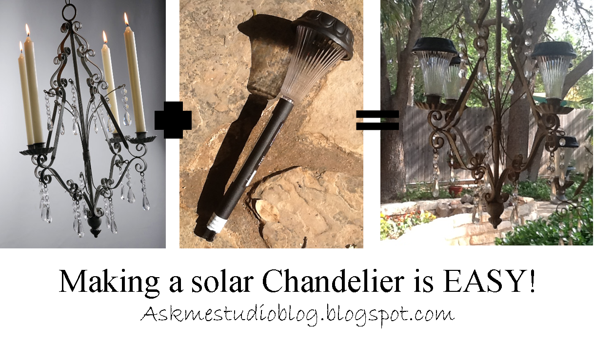 Ask Me Studio Making A Solar Light Chandelier