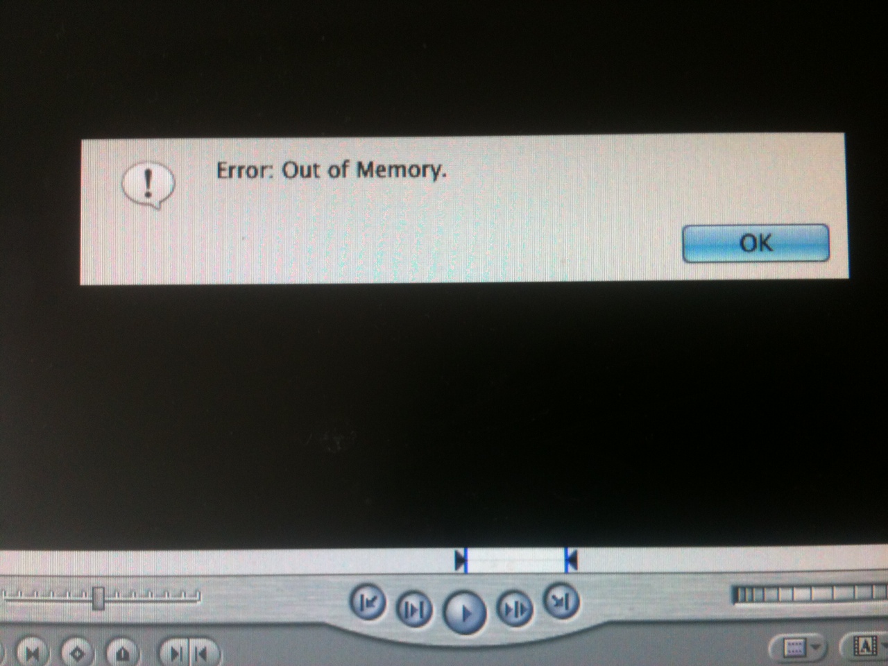 Final Cut Pro X WTF? FCP 7 Out of Memory Error Solution