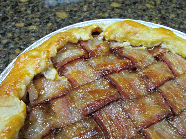 bacon latticed apple pie