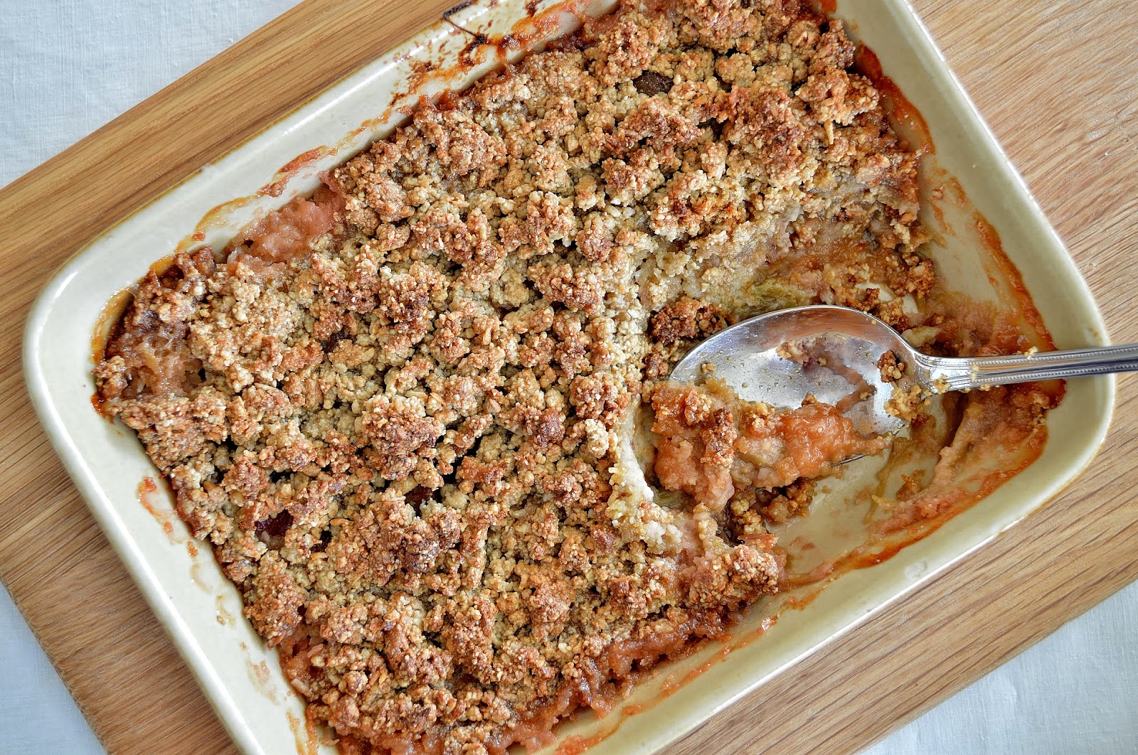 Grain Free Rhubarb Crumble GF SCD Gluten Free SCD and Veggie