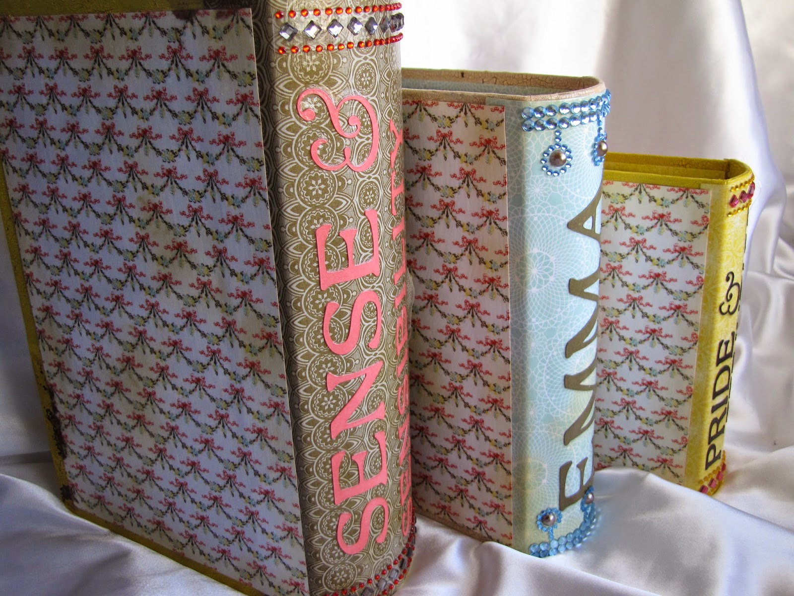 I came, I saw, I created. Jane Austen Nesting Paper Mache Books