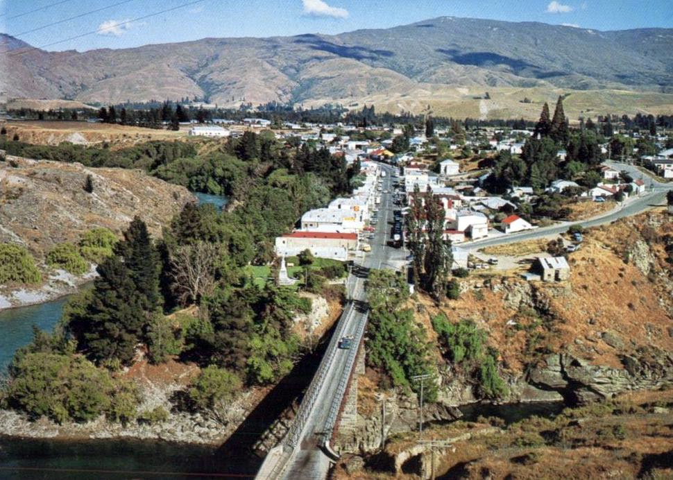 transpress nz traffic in Cromwell, 1970s