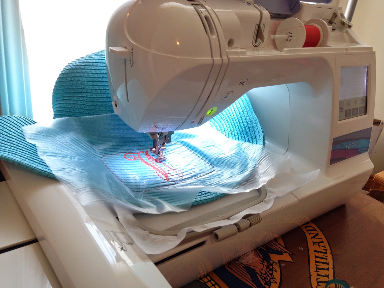 Straw Hat Embroidery Tutorial