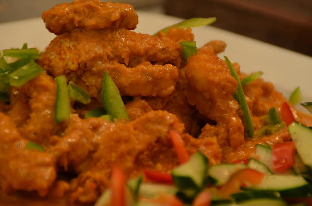 Thai-Style Chicken Fingers with Peanut Sauce and Cucumber Salad Recipe