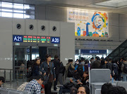 You were only allowed to check in a few minutes before departure time, . (shanghai honqiao rr station queue to check in)