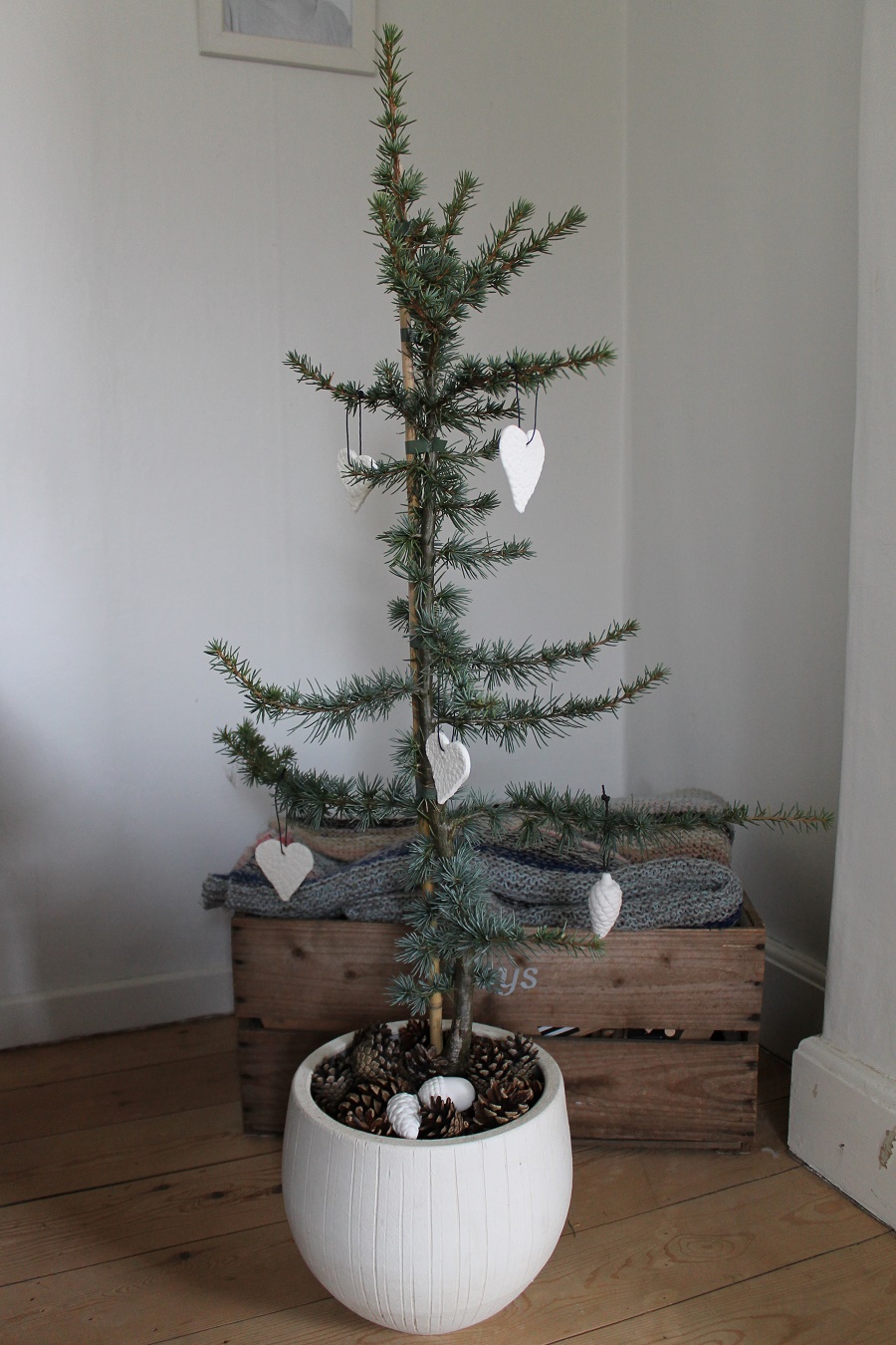 GÃ¥rdejerindens univers: juletræet med sin pynt.. Juletræ som udendørs dekoration