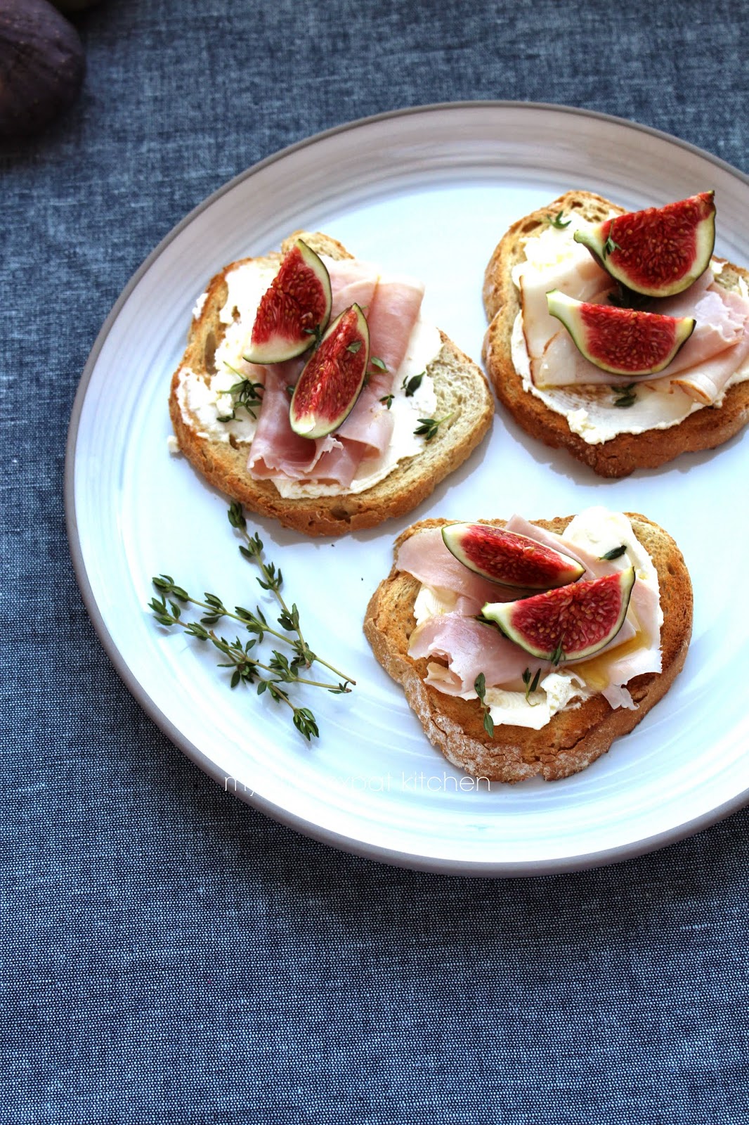 My Little Expat Kitchen Fig and mascarpone bruschetta