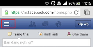 Lướt facebook trên trình duyệt mobile Lướt facebook trên trình duyệt mobile
