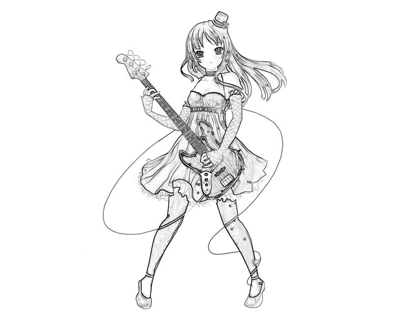 K-On After School Live Mio Akiyama Style Coloring Pages k-on-after-school-live-mio-akiyama-style-coloring-pages