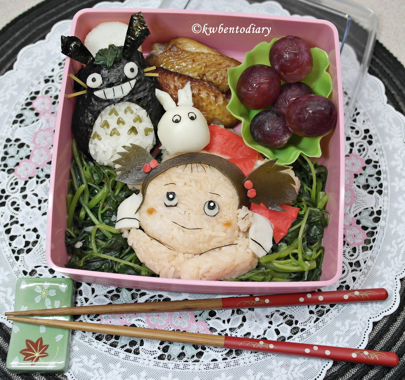 Karenwee's Bento Diary BentoJune27My Neighbor Totoro & Mei Kusakabe